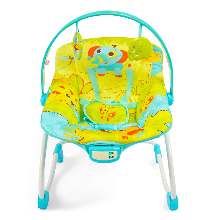 Junior Baby Bouncer Green Elephant 11 Mango