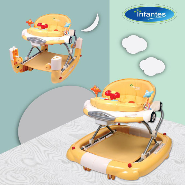 Infantes Baby Walker Orange & White 11 Mango