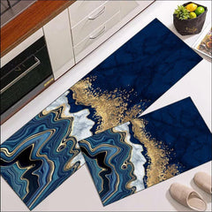 Kitchen Mat 2-Piece Set: Anti-Slip Magical Water Absorbent Kitchen Floor Mat 11 Mango