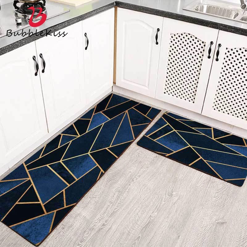 Kitchen Mat 2-Piece Set: Anti-Slip Magical Water Absorbent Kitchen Floor Mat 11 Mango