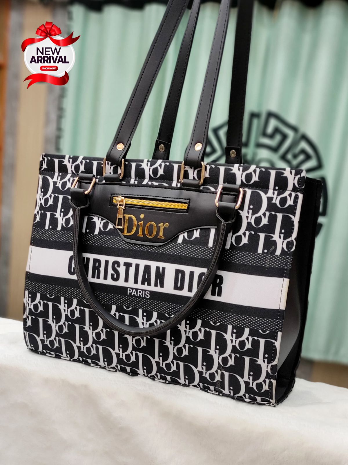 CHRISTIAN DIOR & LV TOTTE BAG Size : 13" By 10" BIG SIZE Stylish Shoulder Style Good Quality Out Side Complete Print 11 Mango