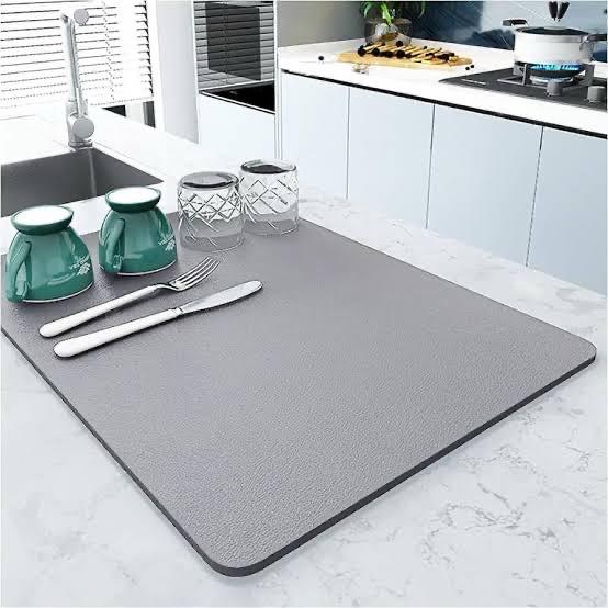 Magical Water Absorbent Anti-Slip Dish Drying/Dining Table Mat 11 Mango