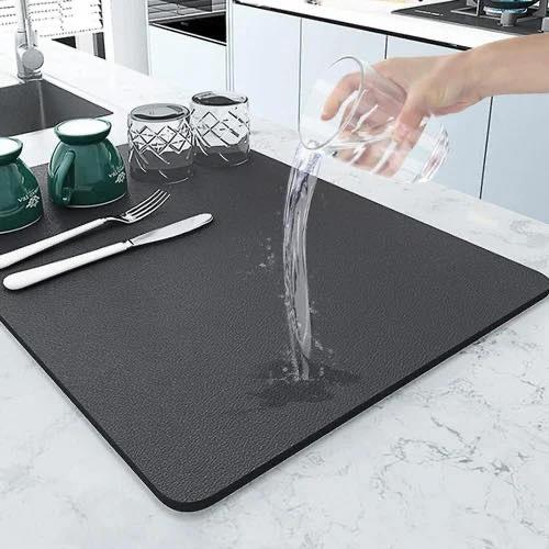 Magical Water Absorbent Anti-Slip Dish Drying/Dining Table Mat 11 Mango