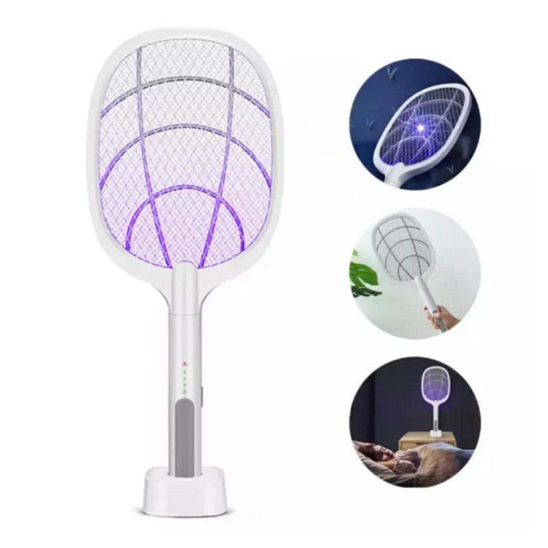 Rechargeable Electric Mosquito Killer Racket, 2 in 1 Mosquito Racket. 11 Mango